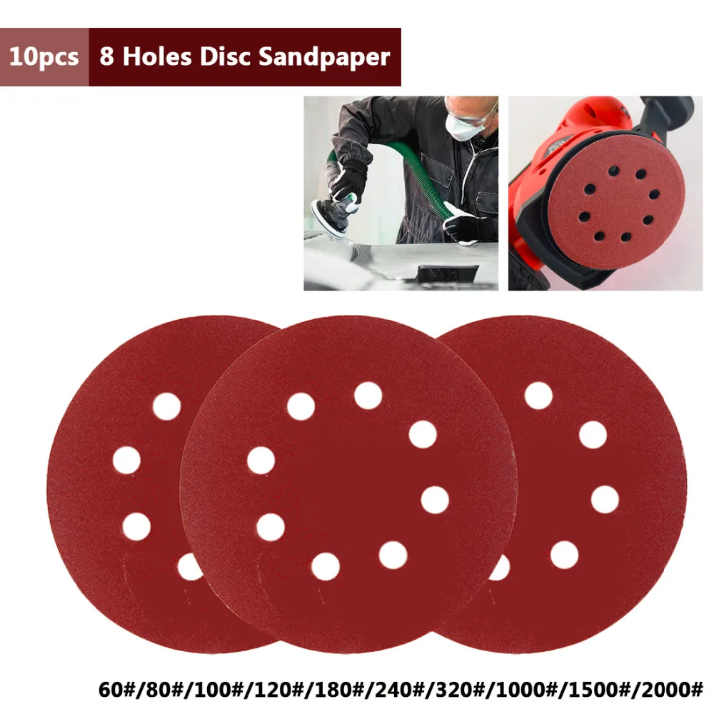 

Abrasive Tools 5" 60-2000 Grit Sanding Disc 125mm Hook and Loop Sandpaper Air Power Angle Grinder Sander Disk Polising Pad