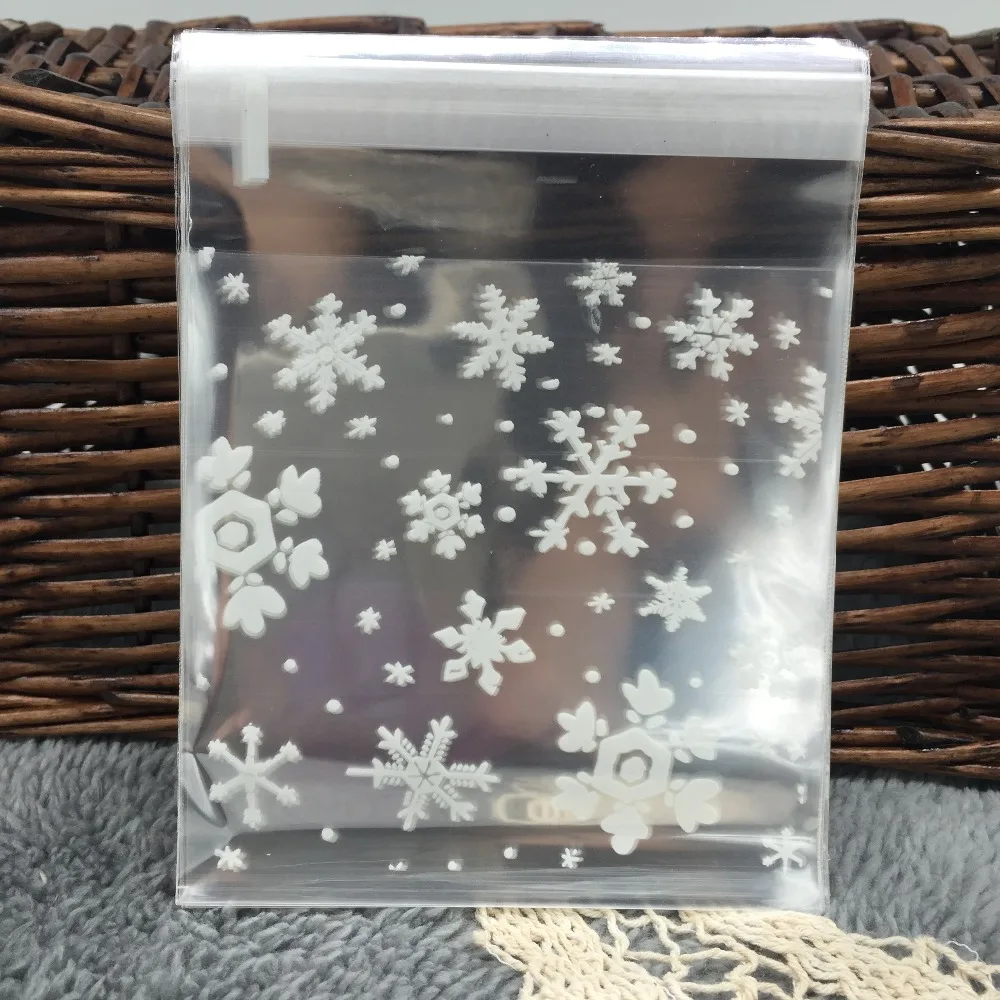 Buy 50 Clear Christmas Snowflake Cookie Bag,Plastic