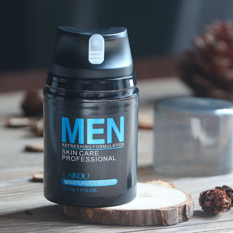 Good Chance of  Natural Men's Face Lotion Moisturzing Oil Balance Brighten Pores Minimizing 50g Men Facial Skin Car
