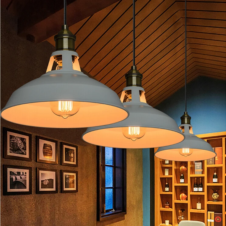 Винтажные подвесные светильники Лофт подвесной светильник Ретро подвесной светильник абажур для ресторана бара Кофейни домашнего освещения
