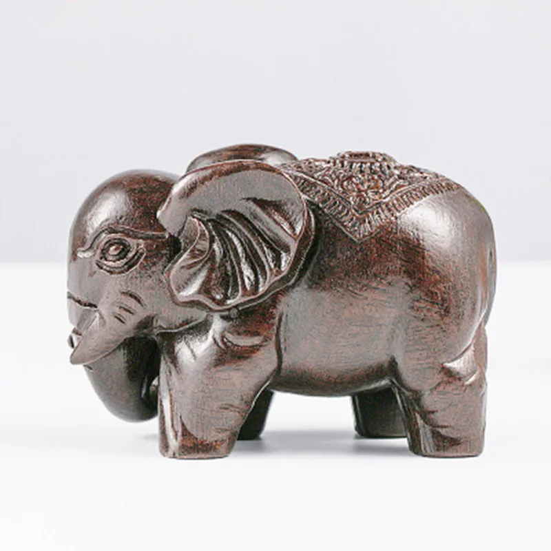 

Elephant Figurines Craft Carved Natural Stone Mineral Crystal Mini Animals Statue For Decor Chakra Healing