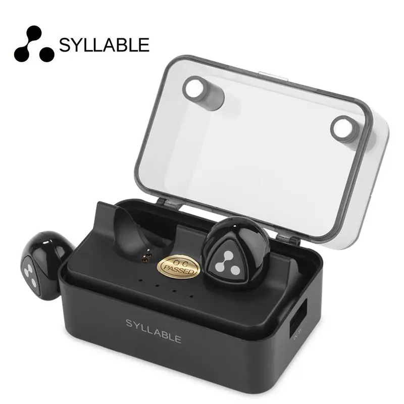 Syllable D900 MINI D900S Updated Version Stereo Bluetooth Earphone Headset Wireless Earbuds with Charge font b