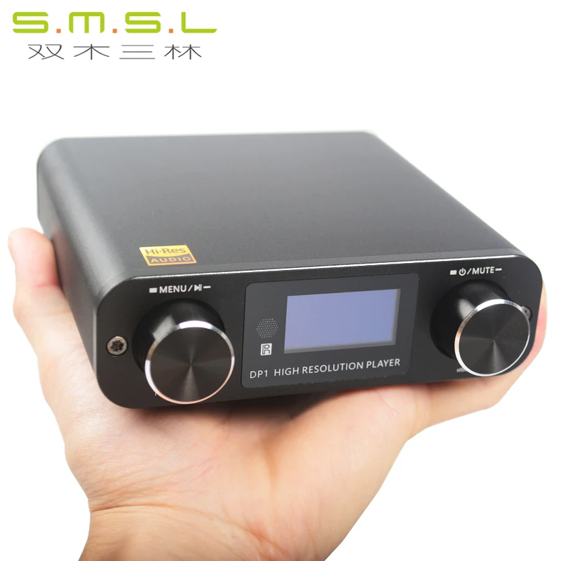 SMSL DP1 HIFI lossless-плеер AK4452 аудио USB ЦАП декодирования цифровой проигрыватель усилитель SD карты/оптический/USB Вход DC9V