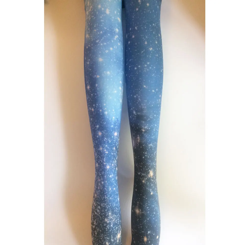 Новые колготки Harajuku для женщин с принтом Galaxy &amp Star | Женская одежда