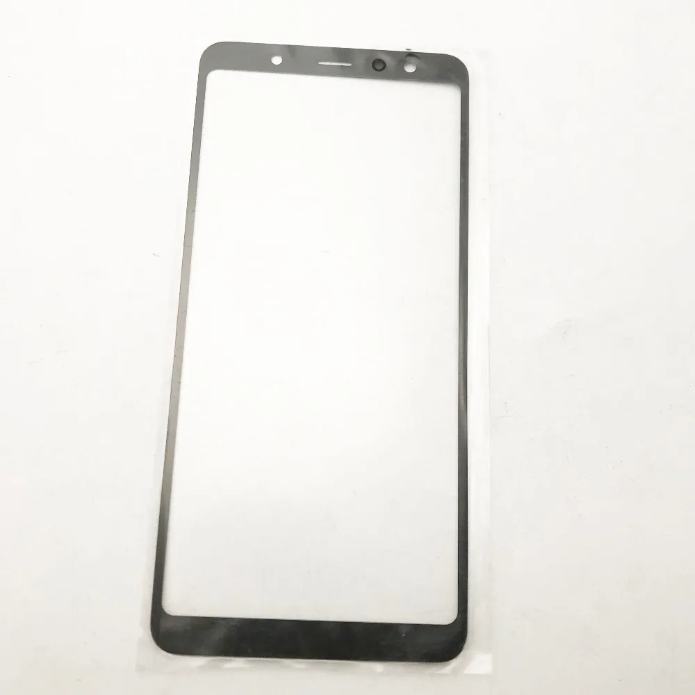 Передняя внешняя стеклянная линза для Samsung Galaxy A7 2018 A750 Черный сенсорный ЖК экран