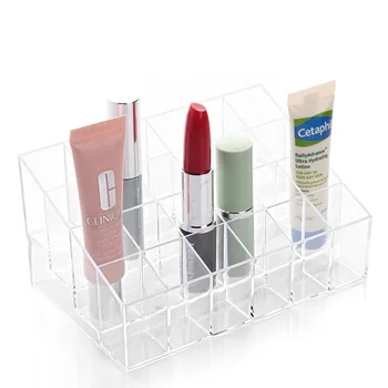

Jewelry Display Real Plastic Jewelry Organizer Porte Bijoux Free Shipping 2019 New 24-case Lipstick Box Cosmetics