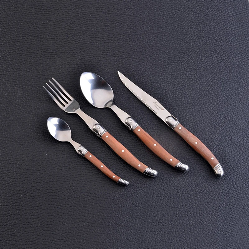 laguiole wood tableware set  (10)