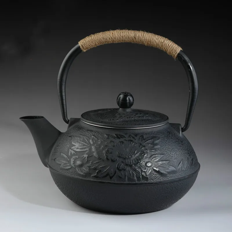 JAPAN Cast Iron Tea Pot Set Japanese Teapot Tetsubin Kettle Drinkware 900ml Kung Fu Tools