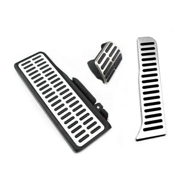 Car-styling Acero inoxidable combustible freno resto del pie AT Pedal para VW Golf MK6 Jetta MK5 Octavia 2007 -2013