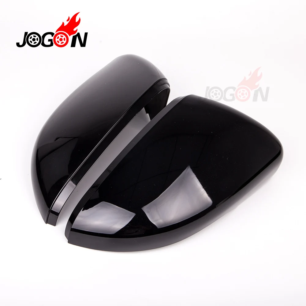 

Accessories Bright black Rear View Mirror Cover For VW Golf 6 GTI R20 MK6 2008-2012 Replace Car styling