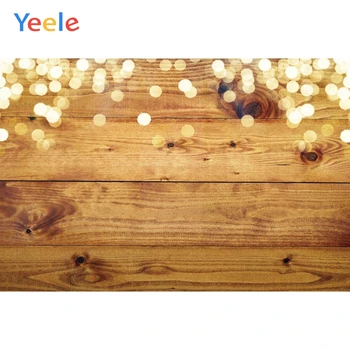 

Yeele Wooden Board Light Bokeh Plank Texture Portrait Photography Backgrounds Customized Photographic Backdrops for Photo Studio