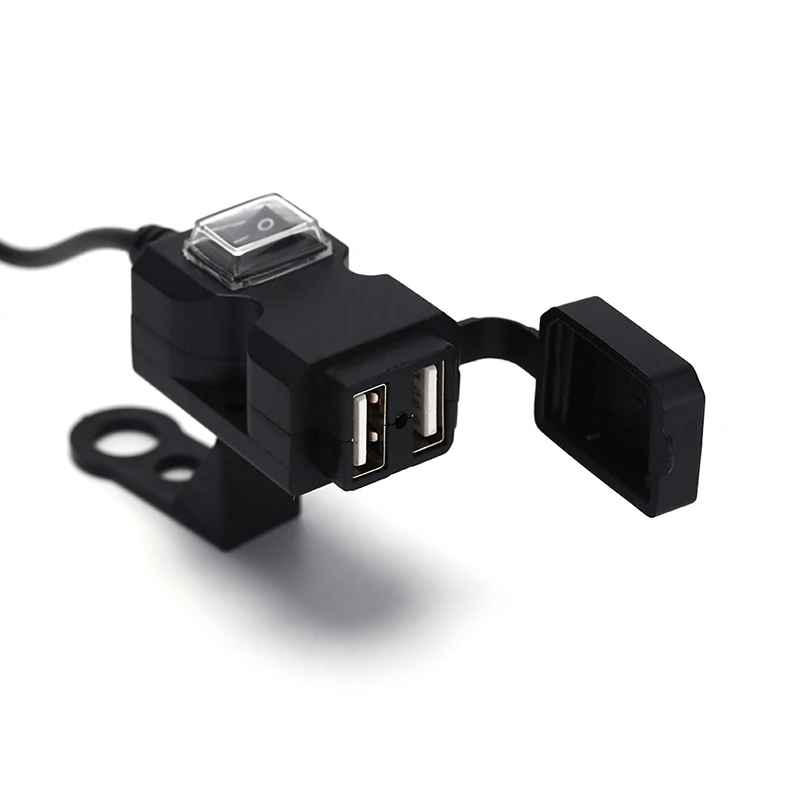 1 шт. двойной USB Порты и разъёмы 12 V Водонепроницаемый мотоцикл зарядное