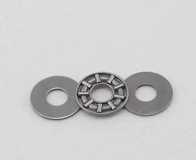

10pcs 10 x 24 x 2mm AXK1024 Thrust Needle Roller Bearing With Two Washers Each