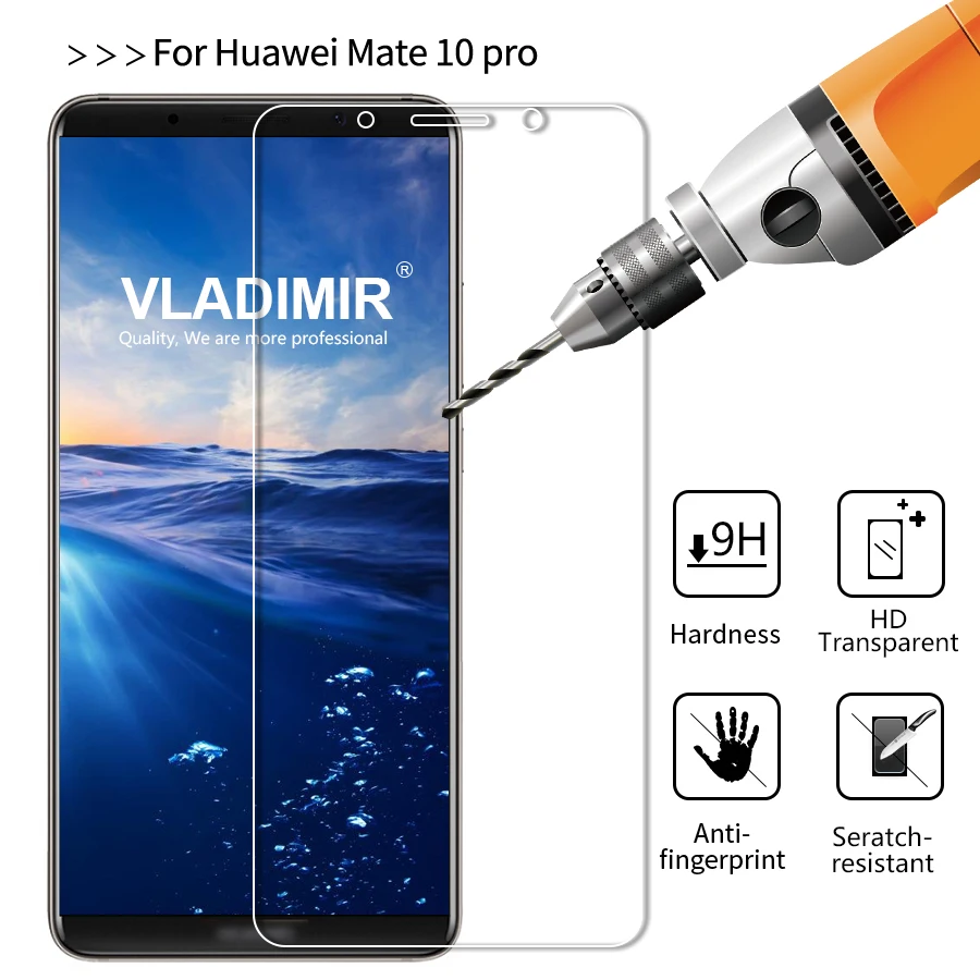 Vimir 9 H 2.5D не полное покрытие из закаленного стекла для Huawei Mate 10 Pro протектор экрана
