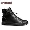JINTOHO High Quality Winter Genuine Leather Men Shoes Men's Shoes Shoes 