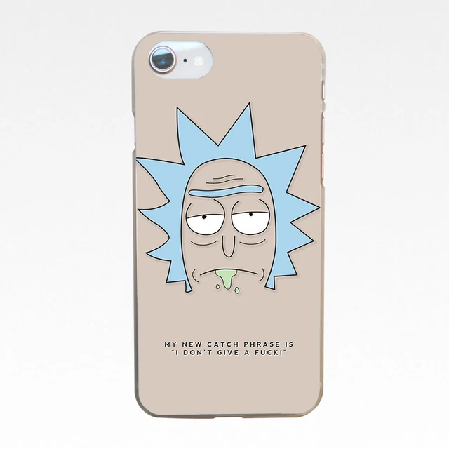 251DF Rick and Morty Hard Transparent Cover Case for iphone 4 4s 5 5s