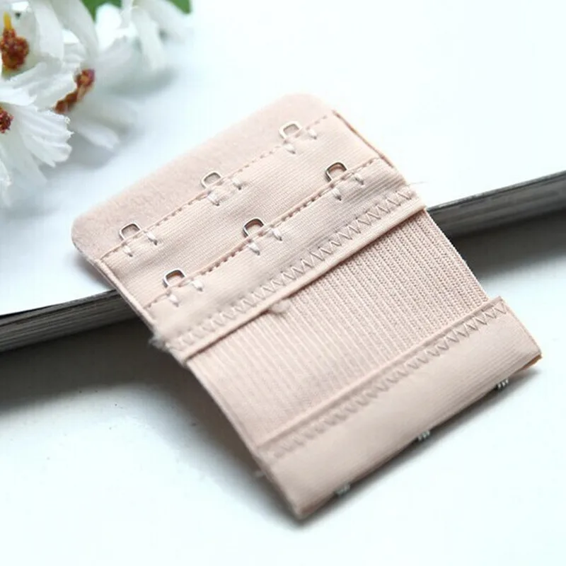 1Pcs 3 Hooks Bra Extender Strap Belt Replacement Strap Buckle Extension