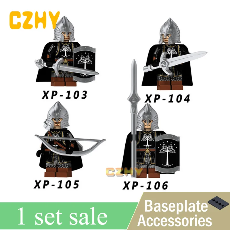 

New The Lord of the Rings Legoings Gravity Armor Sword Infantry The Archer Captain Building Blocks Toys For Children KT1014