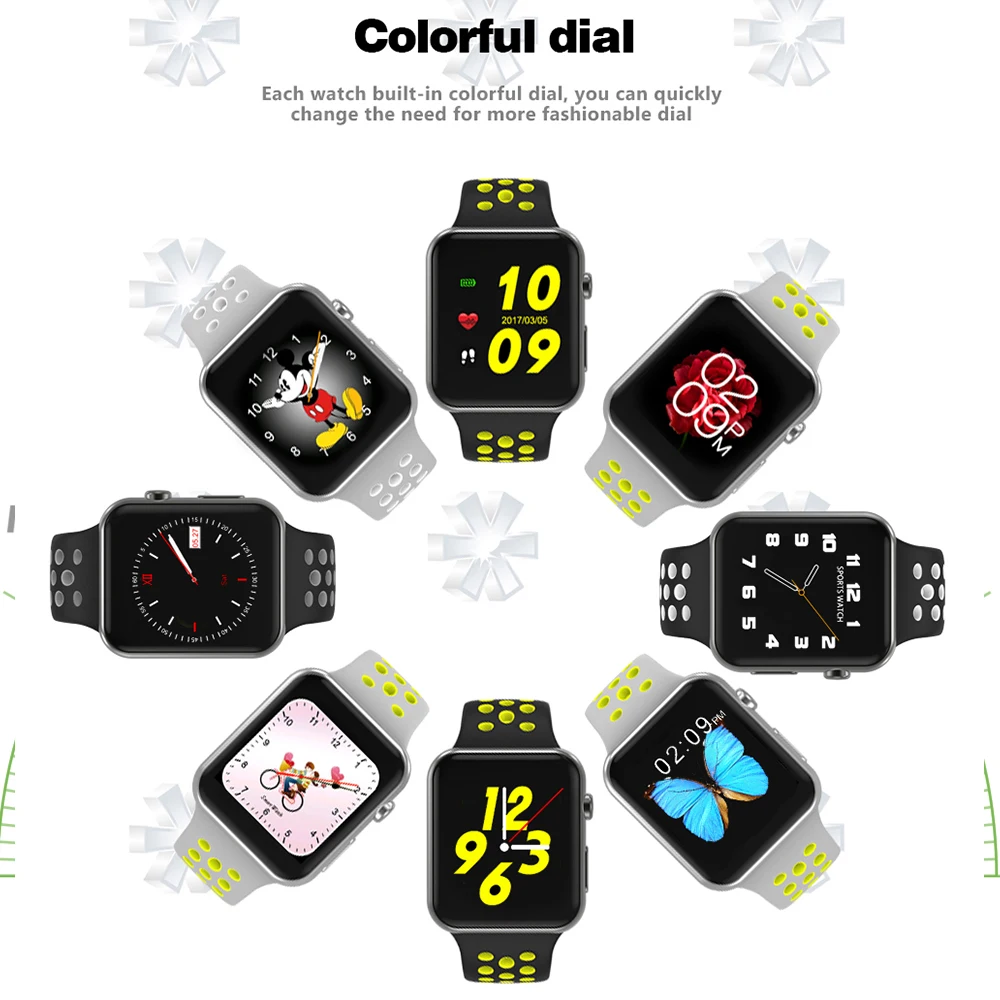 i68 mini Smart Watch Bluetouth Life Waterproof Heart Rate Tracker Passometer Fitness Tracker Sleep Tracker watch for Android IOS