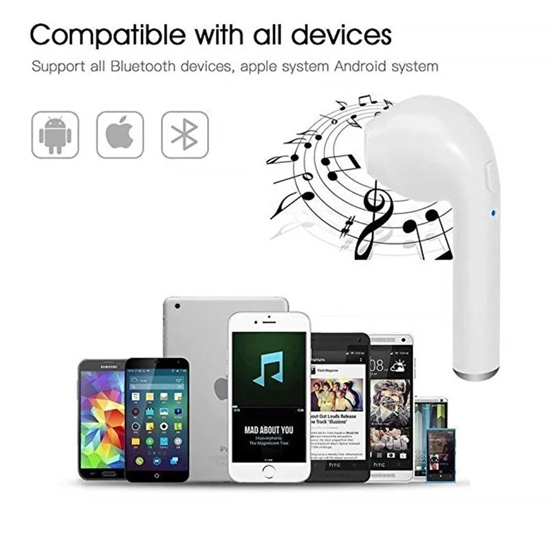 Bluetooth Earphones Earbuds Wireless Headset TWS Double Twins Stereo Music Headphone For iPhone 6 7 8 X Samsung Android Xiaomi
