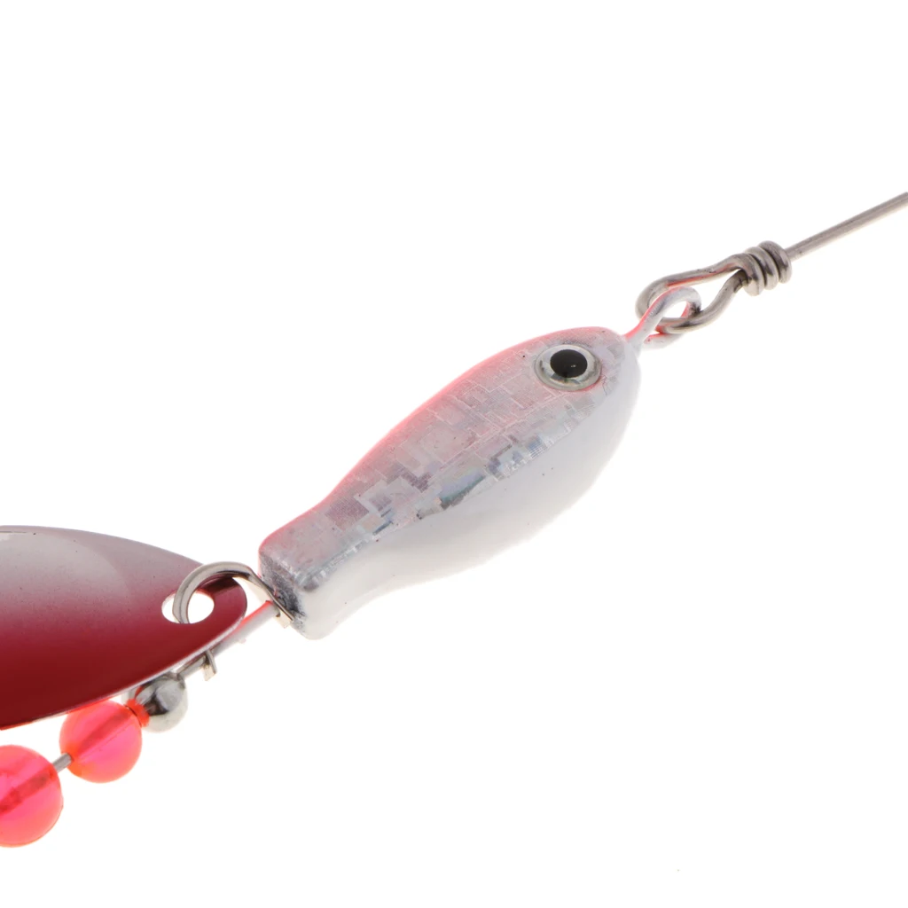 19g Metal Sequins Spinner Fishing Lure Pike Salmon Bait Bass Trout Lead Fish Lure Barbed Hook Spinnerbaits 