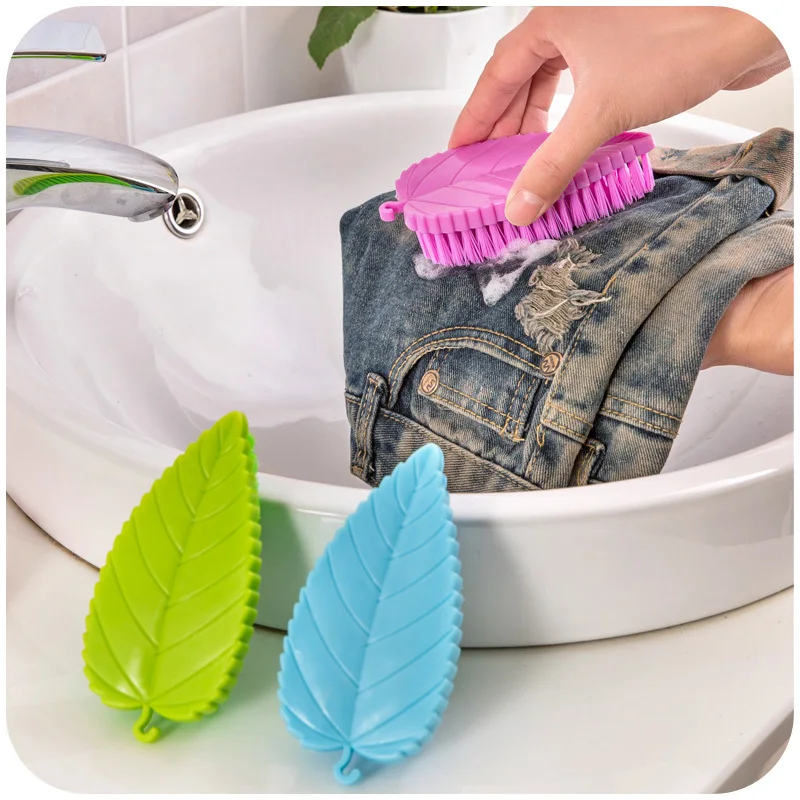 Multifunction leaf shaped laundry brush, crevice dusting brush strong