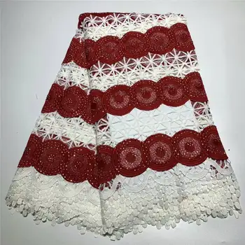 

Latest african tulle lace fabrics 2019 french net lace fabric high quality with Stones tulle lace fabrics for women dress LW001