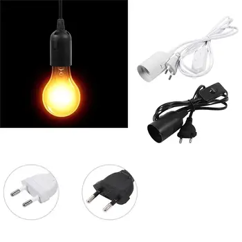 

EU Plug 1.8m/70.9in Power Cord Pendant LED Base Bulb Socket Cable For Chandelier Ceiling Lamp Lampholder With Switch Wire AC110-