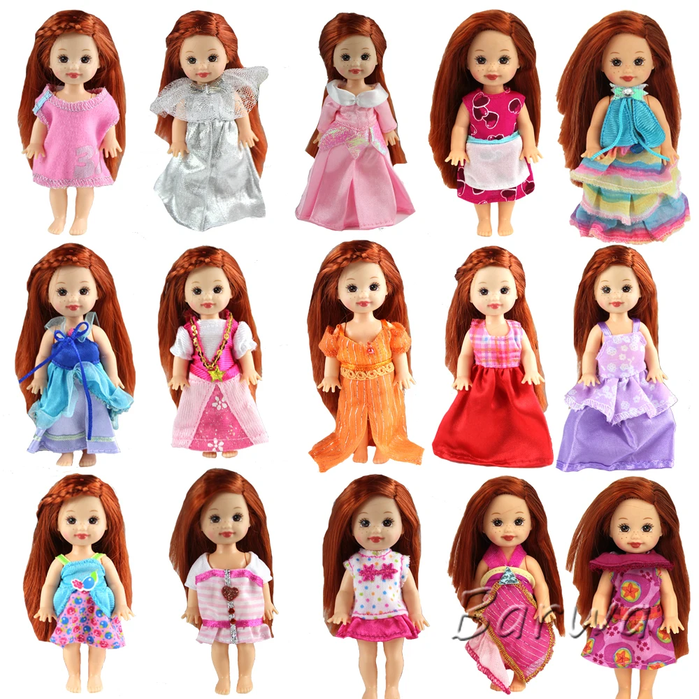 Random 6 Sets/Lot Cute Mixed Mini Dress Wedding Party Gown Clothes For Barbie Sister Kelly Doll Dollhouse Accessories Gift Toy Random 6 Sets/Lot Cute Mixed Mini Dress Wedding Party Gown Clothes For Barbie Sister Kelly Doll Dollhouse Accessories Gift Toy