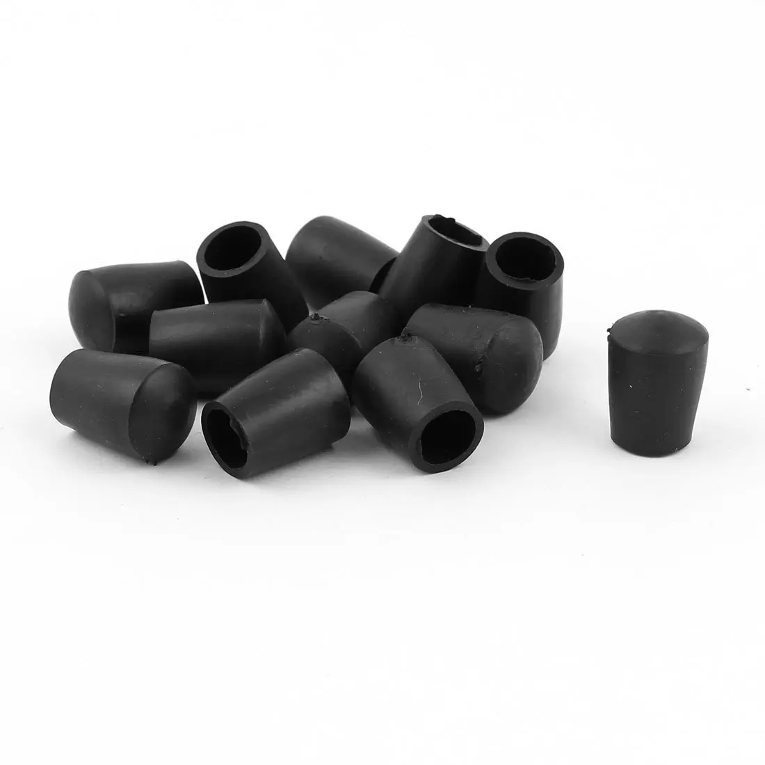 

Botique 12 pcs 8mm inner diameter round rubber Furniture Tabletop Holder Protector Cover