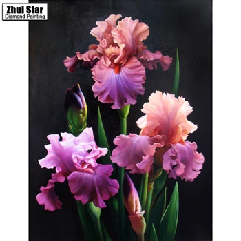 

NEW 3D DIY Diamond Painting Cross Stitch Floral &butterflies Crystal Needlework Diamond Embroidery Full Diamond Decorative LX