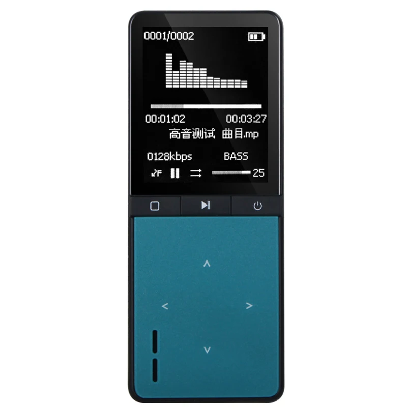 Новинка Bluetooth спортивный MP3 плеер портативный аудио 8 Гб со встроенным динамиком fm-радио шагомер APE Flac музыкальный плеер ONN W8