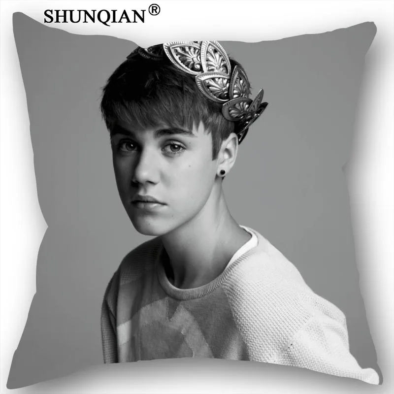 New Nice Justin Bieber Pillowcase Wedding Decorative Pillow Case