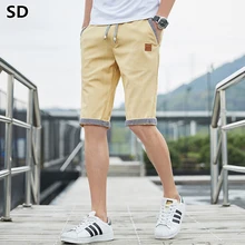 Мужские шорты, летние укороченные пляжные шорты,, мужские шорты, повседневные Бермуды, мужские хлопковые пляжные шорты, Прямая поставка 1050