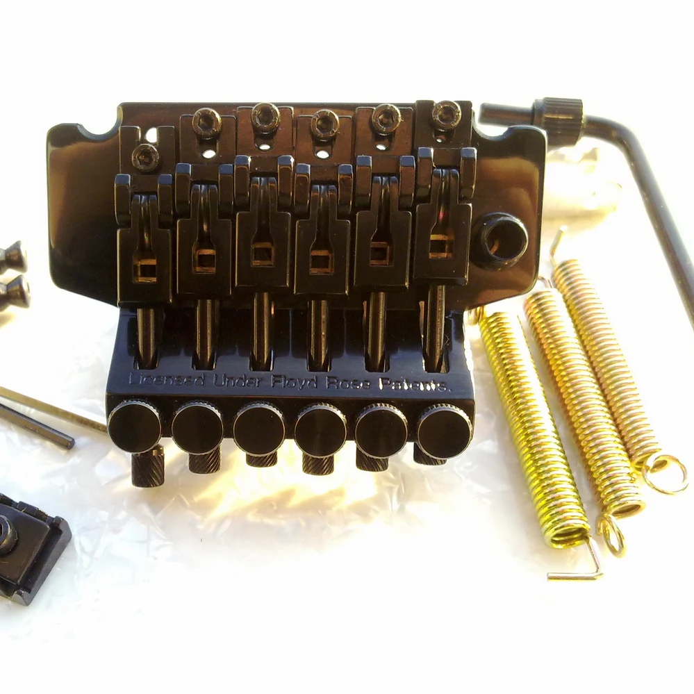 

NEW Double swing bridge Special Electric Guitar Locking Tremolo System Bridge BL-005 Black