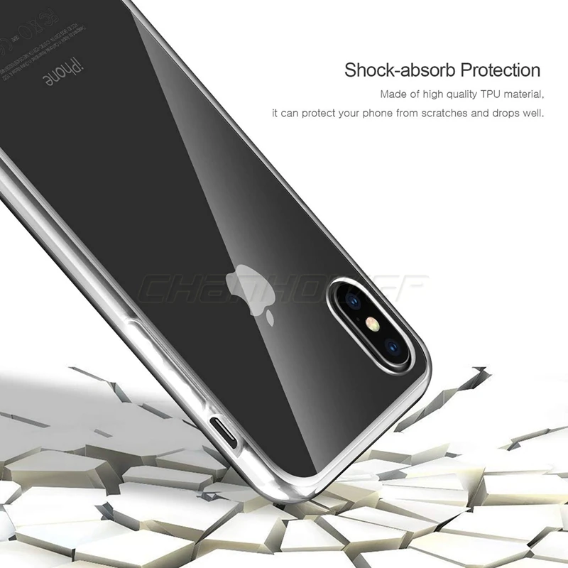 360 прозрачный двойной силиконовый чехол для iPhone XS Max XR X с полным покрытием 6 6S 7 8 Plus