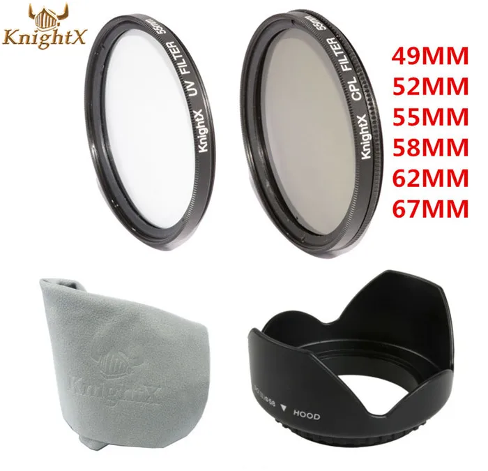 KnightX  CPL    -    Sony Nikon Canon EOS 7D 50D 60D 600D D7000 49  52  58  67  62 