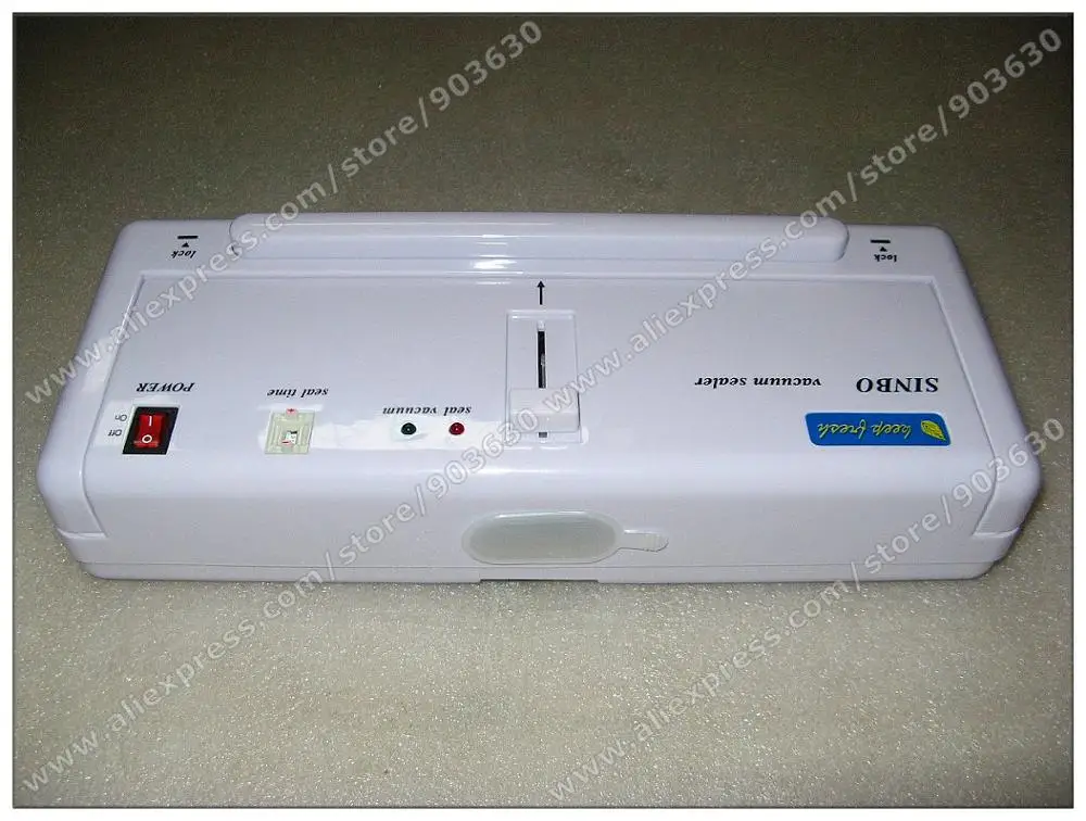 Free shipping 220V/110V SINBO DZ-280 Household food Vacuum Food Sealer Machine with 10pcs Plastic Bag,Vacuum Sealing Machine