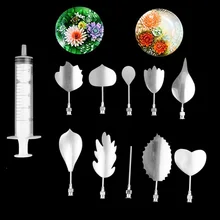 Utensílio para decoração de bolo, 10 peças, 3d, gelatina, gelatina, flor, pudim, molde, agulha, ferramentas úteis, acessórios de cozimento, venda imperdível