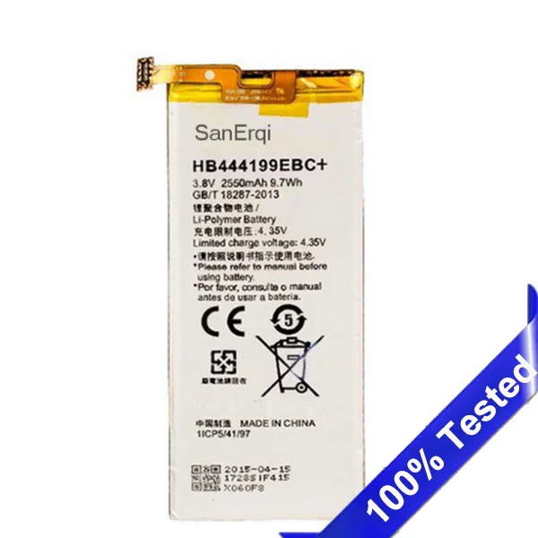 

HB444199EBC+ Battery For Huawei Honor 4C C8818 CHM-TL00H CHM- CL00 CHM-UL00 chm-u01 Bateria Batterij G Play Mini 2550mAh