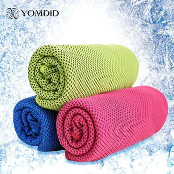 

30x100cm Ice Towel Microfiber Fabric Gym Sports Towel Enduring Cooling Towel Toalla de hielo