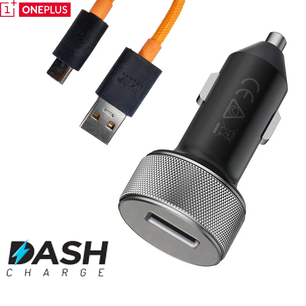 

original Oneplus 6T Warp car charger 4A quick usb type-c cable fast car dash charge power adapter for One plus 3 3T 5 5T 6 6T