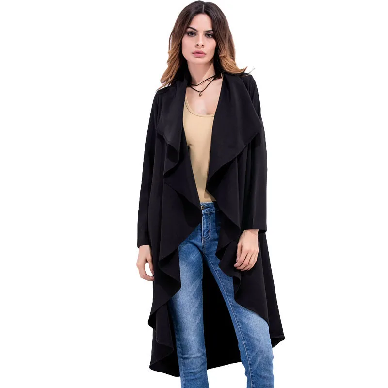 Women Trench 2017 Spring Summer New Fashion Woman Long Sleeve Coat ...