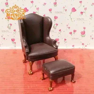 

Multi color!1:12 Dollhouse Miniature furniture Leather sofa with pedal delicate free shipping