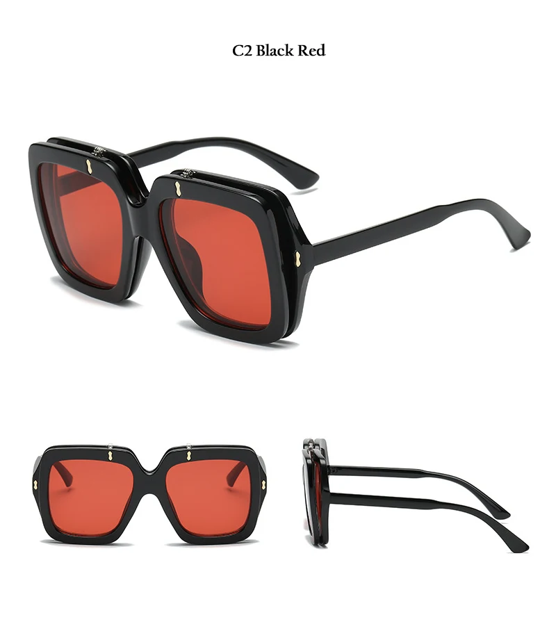 2018 New Square Unisex Sunglasses (9)