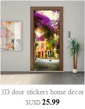 3d дверь стикер s пейзаж Гостиная Дверь обои самоклеющиеся художественные наклейки на стены имитация 3D стикер на стену домашний декор x30620