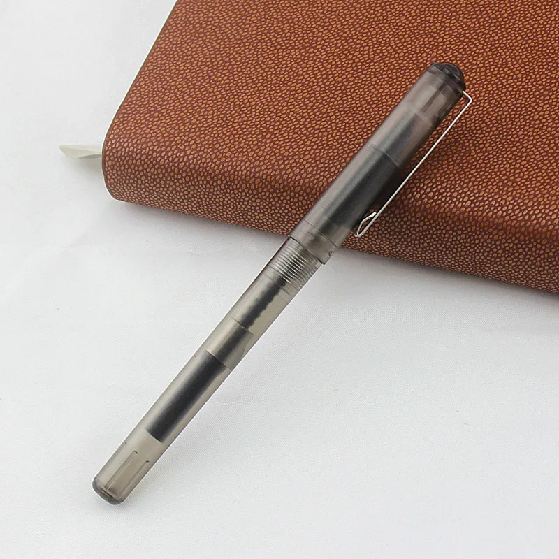 1pcjinhao Новый прозрачный пластиковый Модный золотой EF перо авторучка|Перьевые