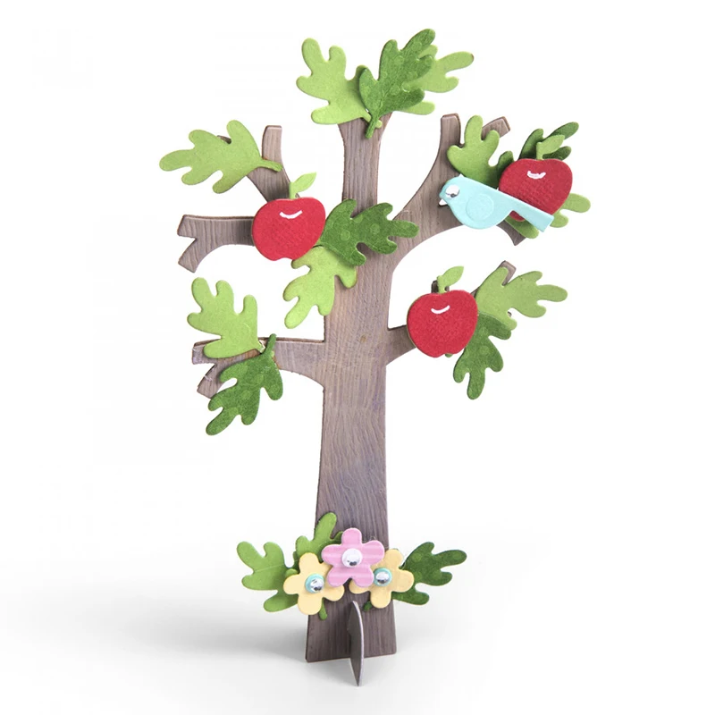 

HamyHo Knife Mold Apple Tree Frame Crafts Metal Steel Cutting Dies Scrapbooking for DIY Paper Album Card Embossing Dies