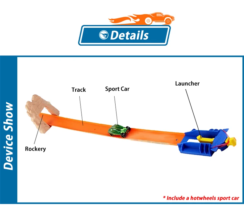 Mattel Hot Wheels комплект гоночных автомобилей легкий Забавный длинный прямой трек высокая скорость Hotwheels Автомобильные Игрушки для Рождественский подарок BLR01