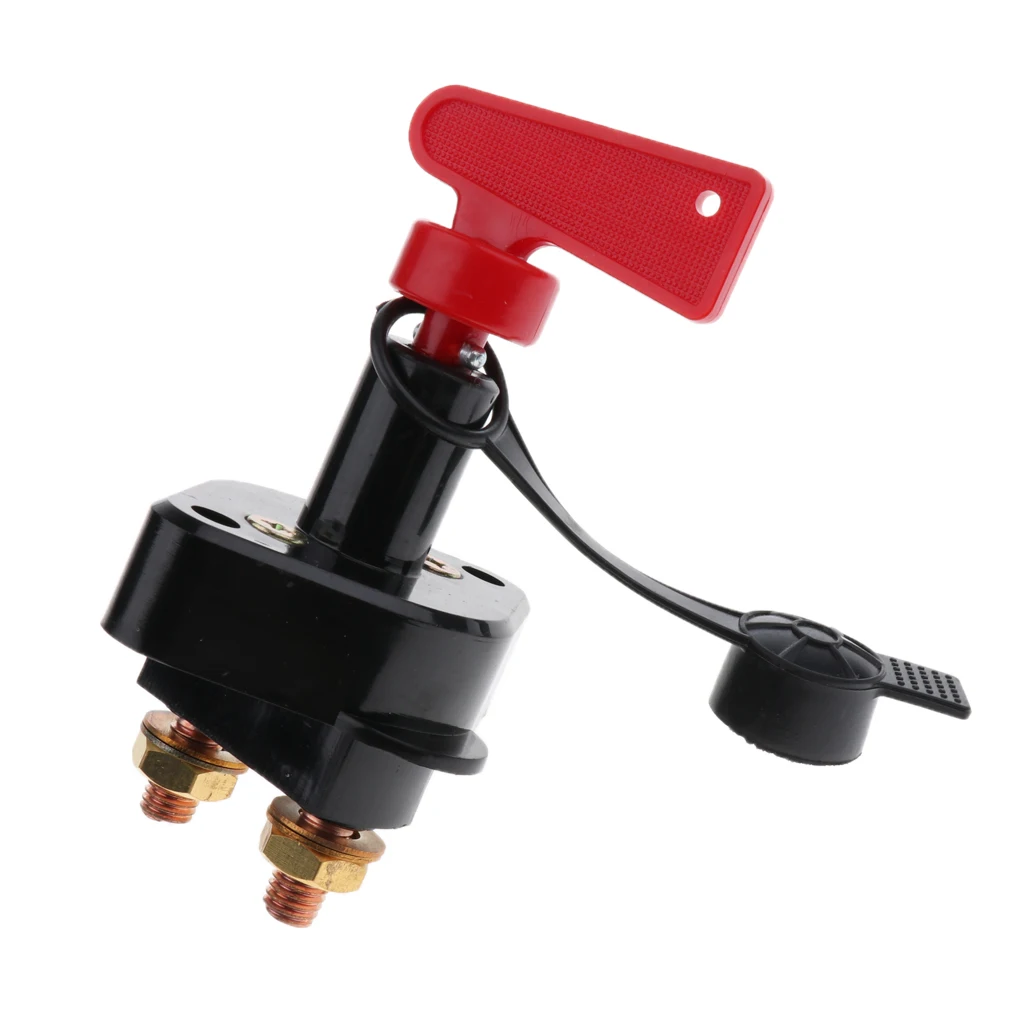 1 Pcs Truck Boat Car Battery Disconnect Switch Power Isolator Cut Off Kill Switch + Removable Keys For Marine ATV Car Accessory